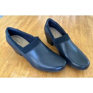 Clarks Loafers Navy Blue Slip On Shoes Size 10M